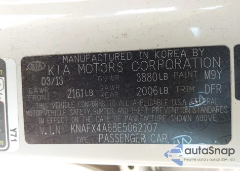 2014 Kia Forte Lx from USA, damaged, VIN KNAFX4A68E5062107